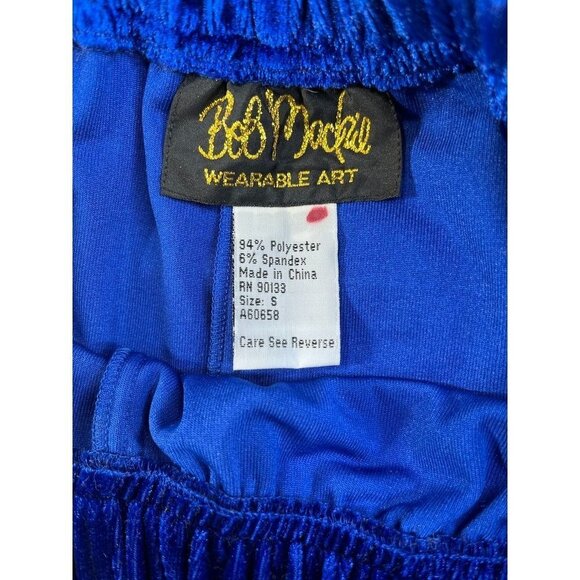 Bob Mackie Wearable Art Velour Pull On Elastic Waist Track Pants Size Small - Picture 3 of 4